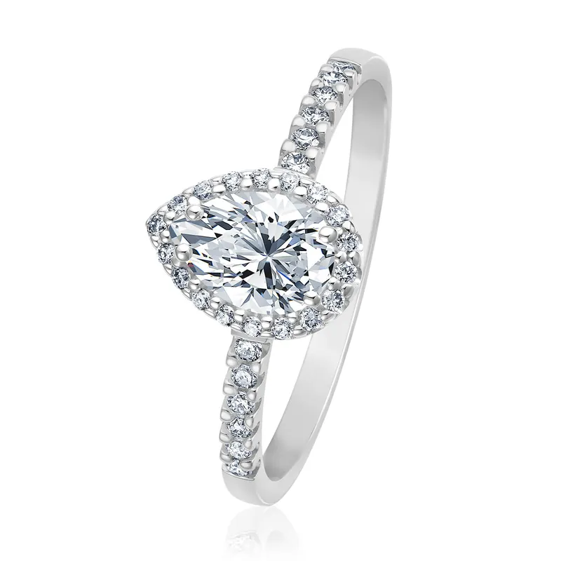 Rabatt Verlobungsring Inspiring Tropfen