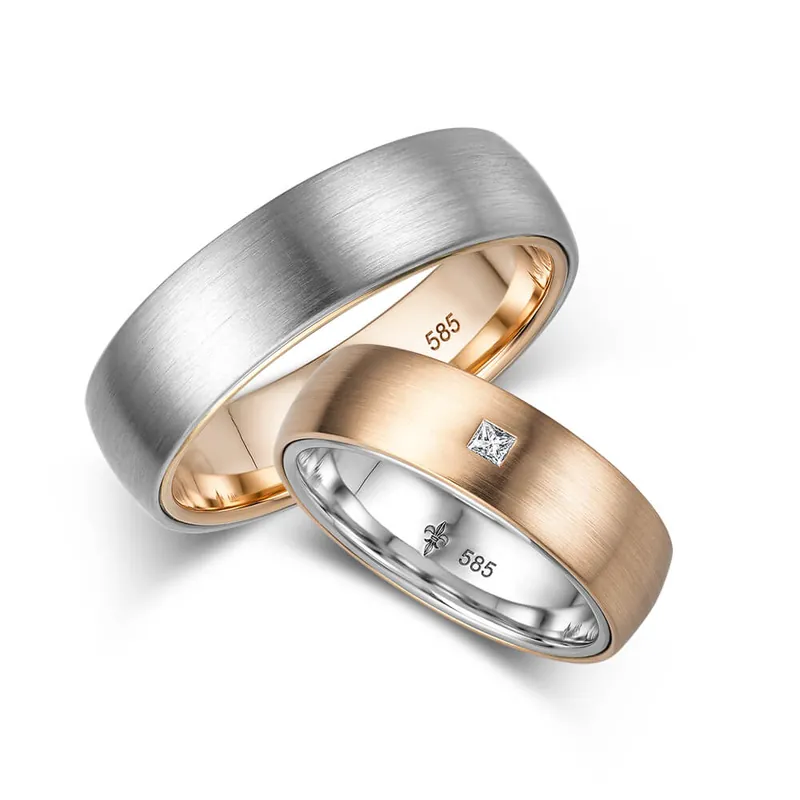 Abverkauf Trauringe Mehrfarbig