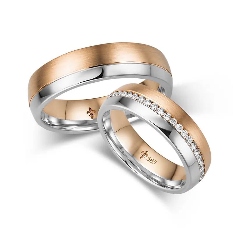 Limited Edition Trauringe Mehrfarbig