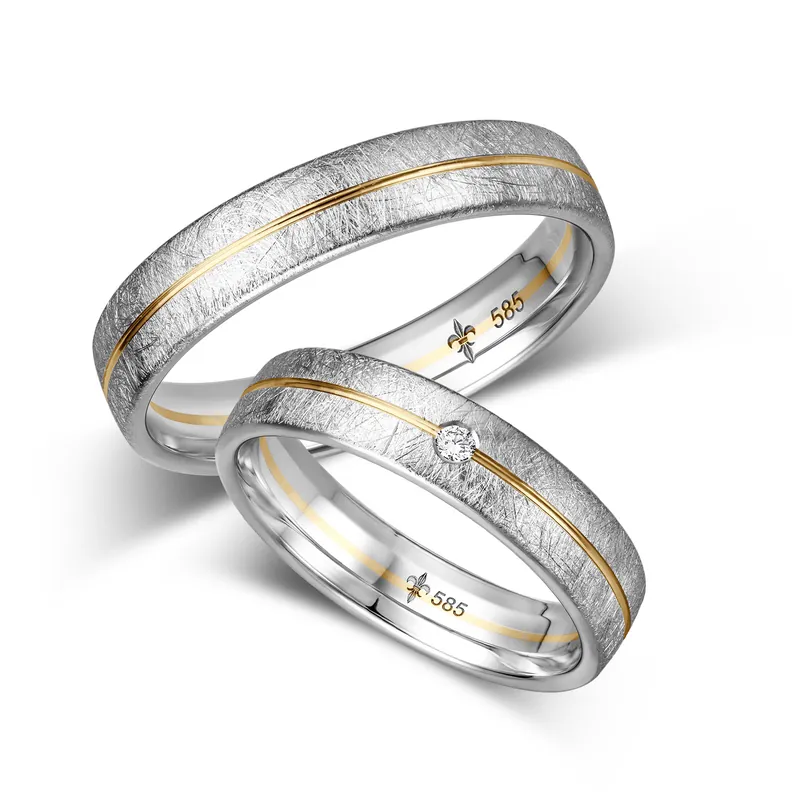 Meistverkauft Trauringe Mehrfarbig