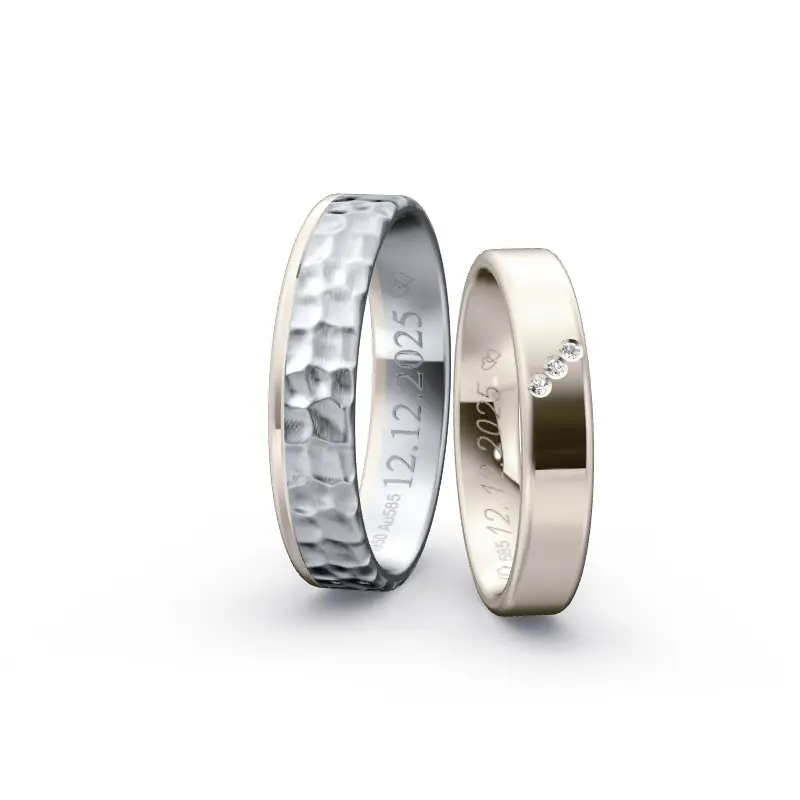 Ausverkauf Individuelles Ringkonfigurator-Paar