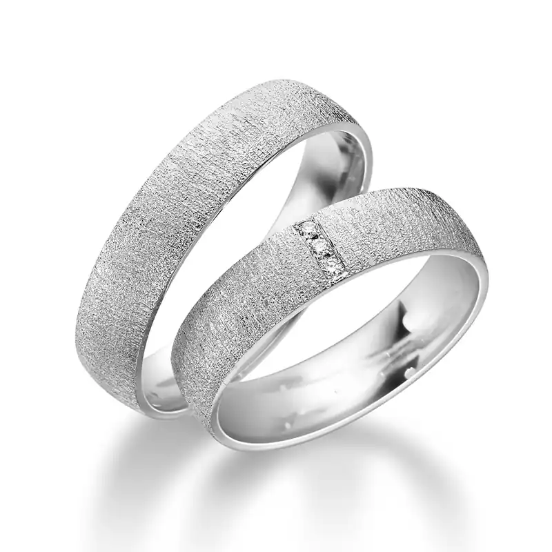 Geprüft Trauringe Weißgold