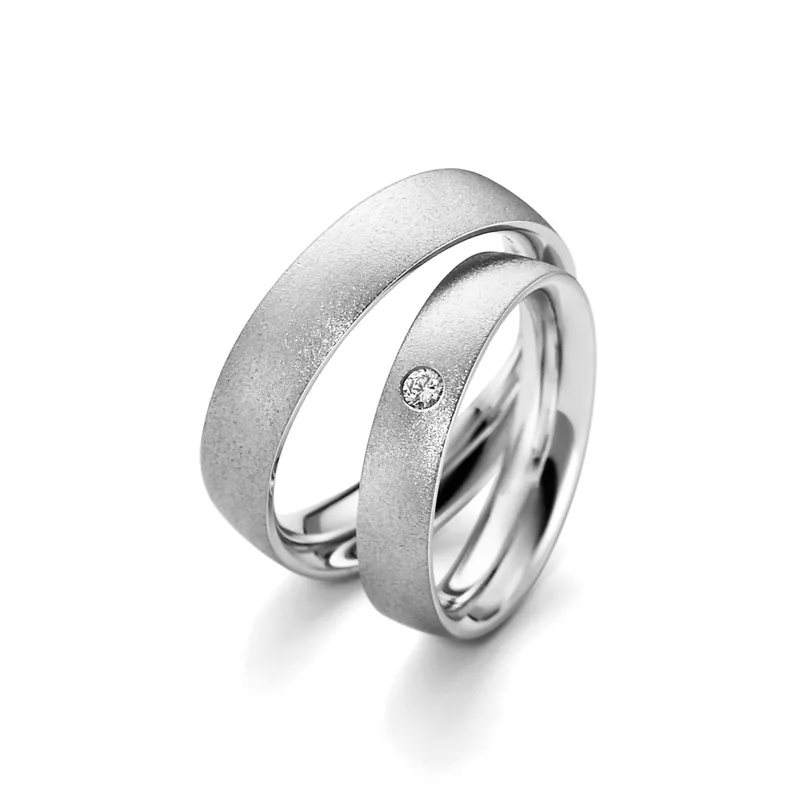 Weltweiter Versand Trauringe Weißgold