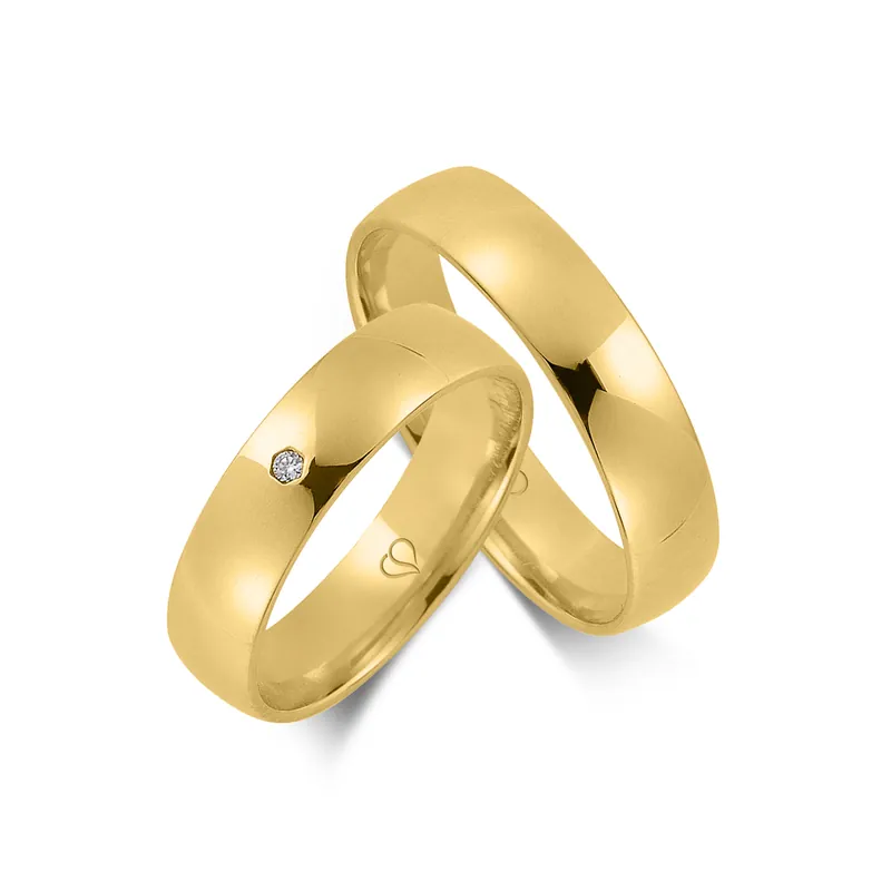 Beliebt Trauringe Gelbgold