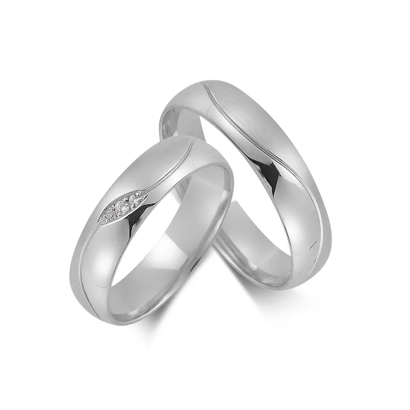 Preiswert Trauringe Weißgold