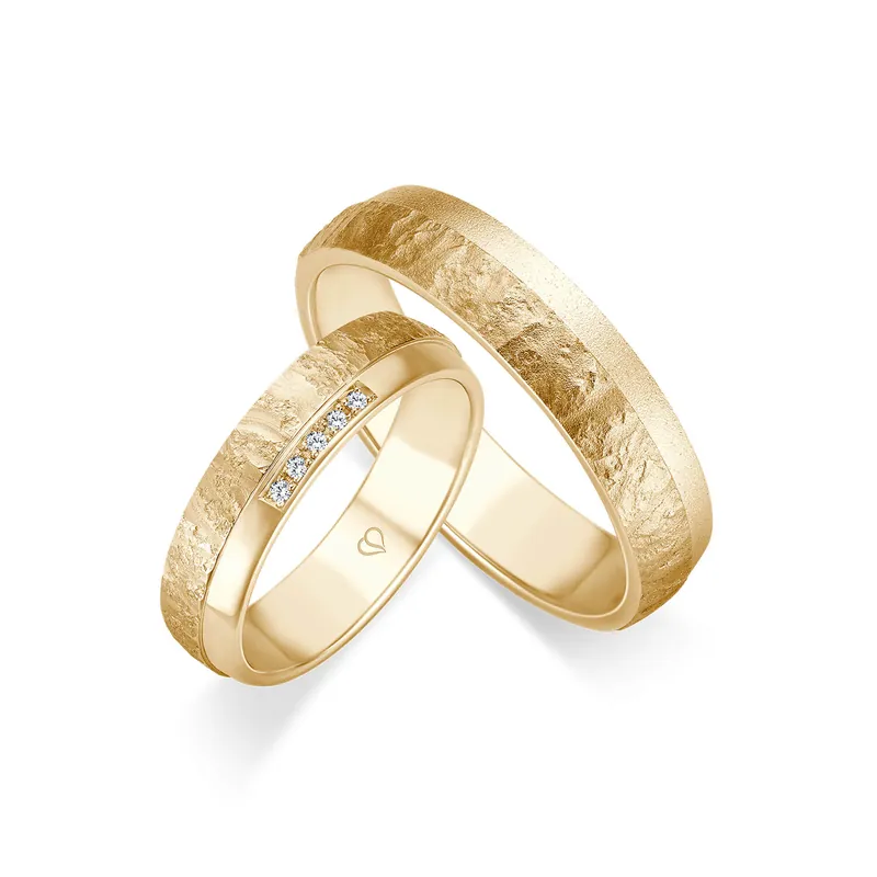 Sichere Zahlung Trauringe Gelbgold