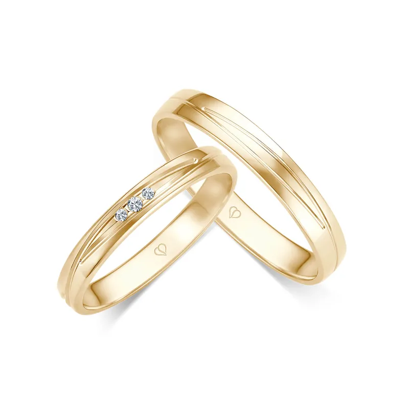 Trauringe Gelbgold Mengenrabatt