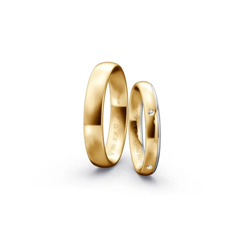 Neue Kollektion Individuelles Ringkonfigurator-Paar