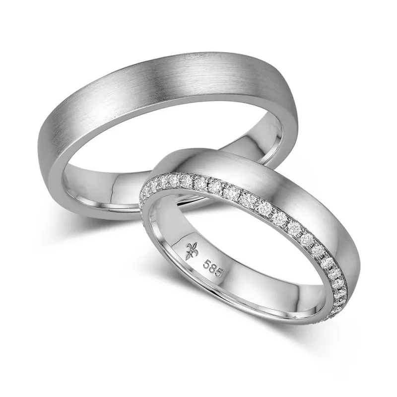 Neu Im Sortiment Trauringe Weißgold