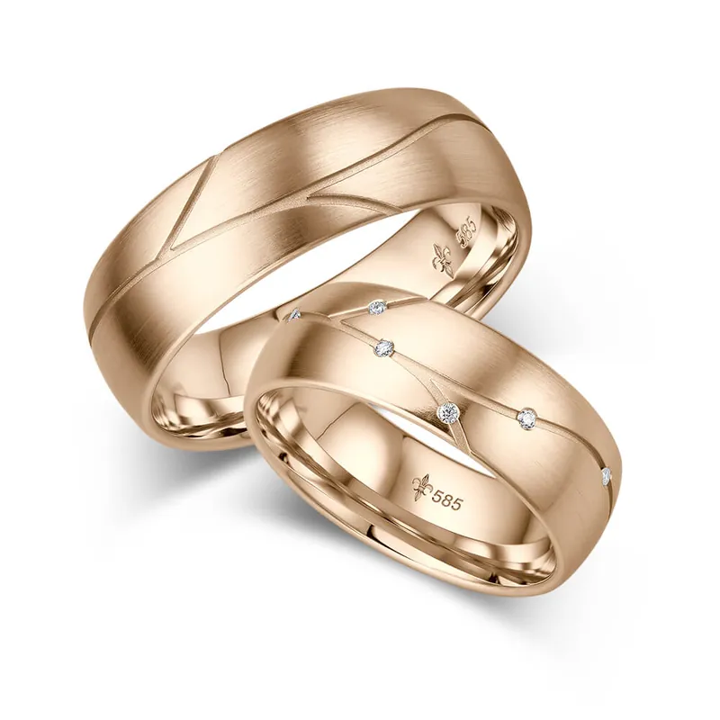 Trauringe Roségold Sonderangebot