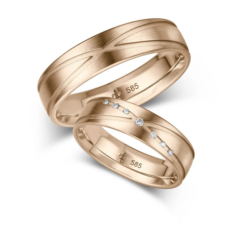 Schneller Versand Trauringe Roségold