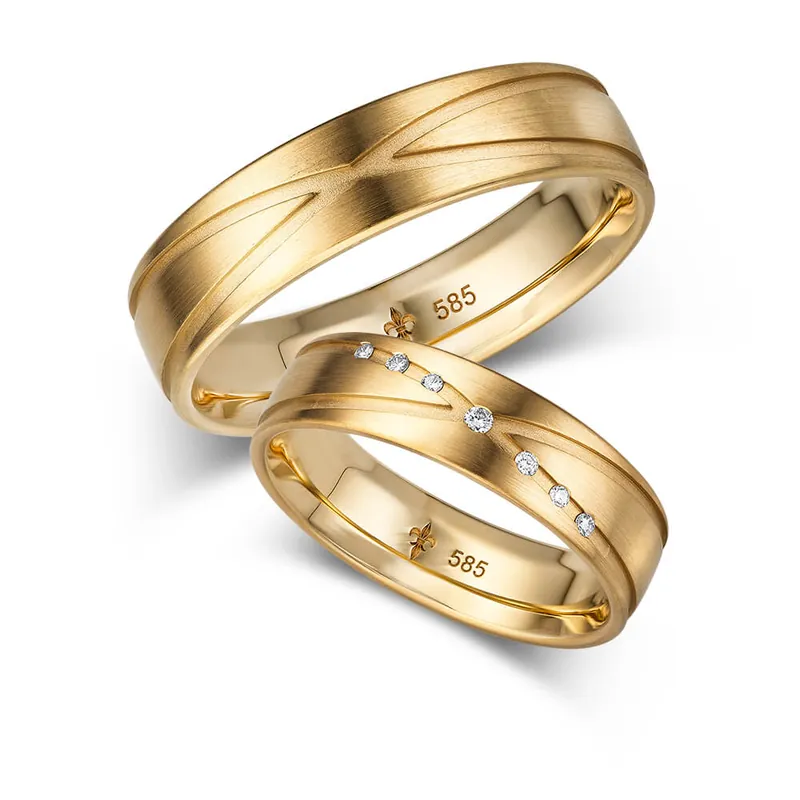 Trauringe Gelbgold Ausverkauf