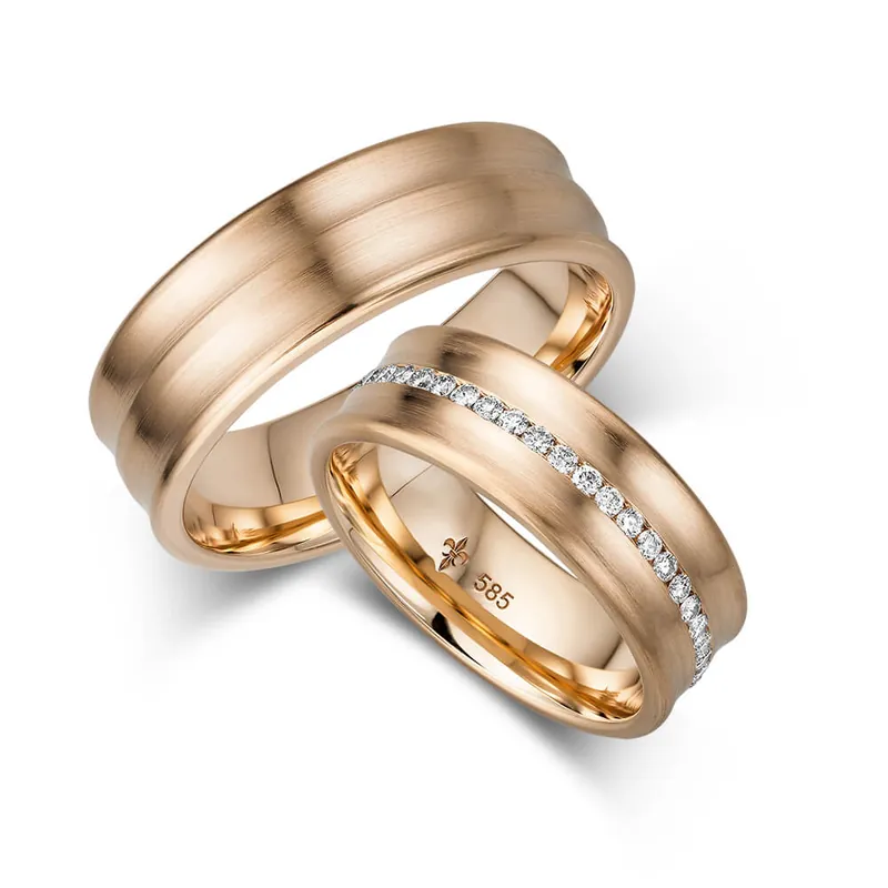 Geprüft Trauringe Roségold