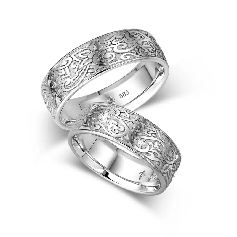 Highlight Trauringe Weißgold