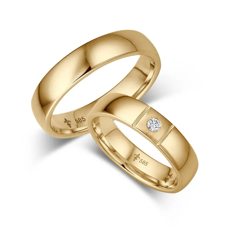 Trauringe Gelbgold Heißes Angebot