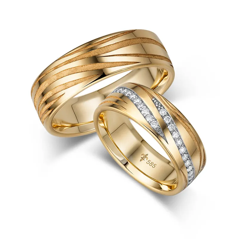 Schneller Versand Trauringe Gelbgold