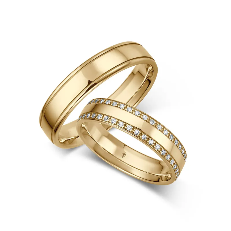 Neu Trauringe Gelbgold