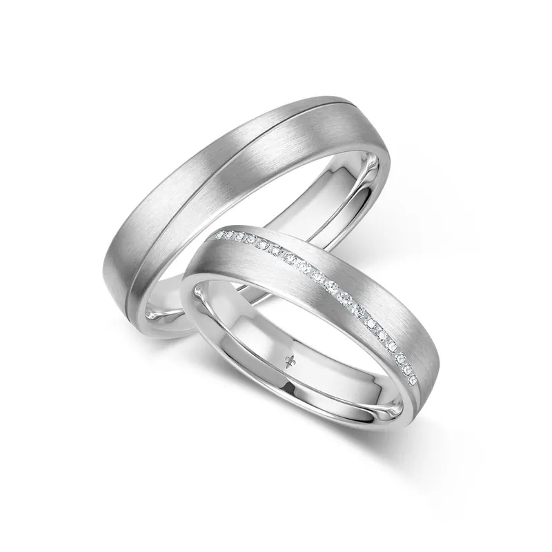 Top-Qualität Trauringe Weißgold