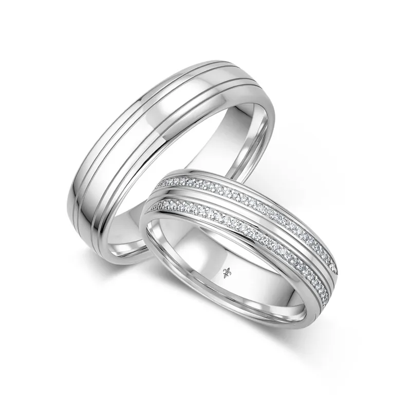 Online Kaufen Trauringe Weißgold