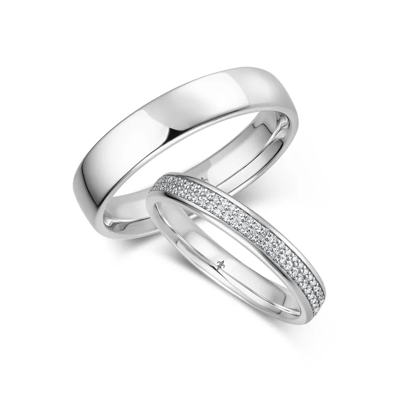 Gratis Versand Trauringe Weißgold