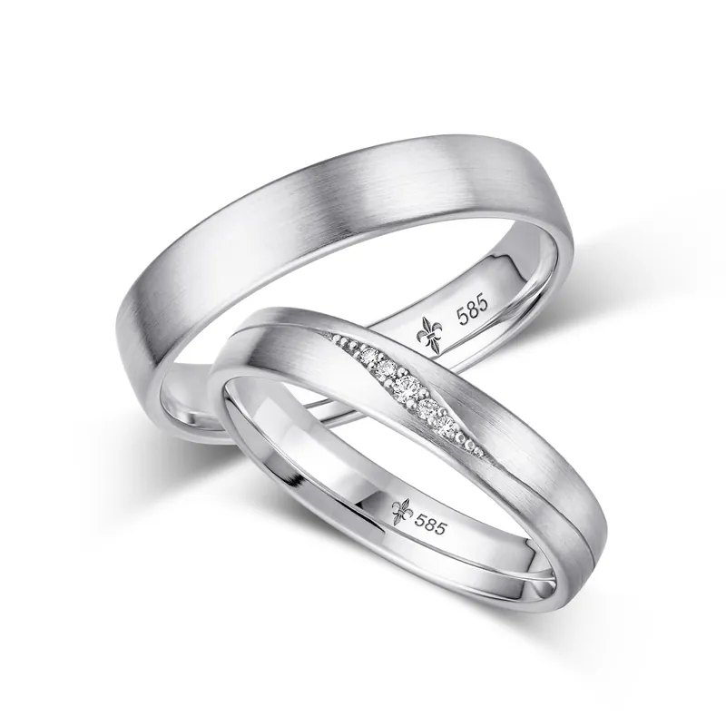 Sofort Bestellen Trauringe Weißgold