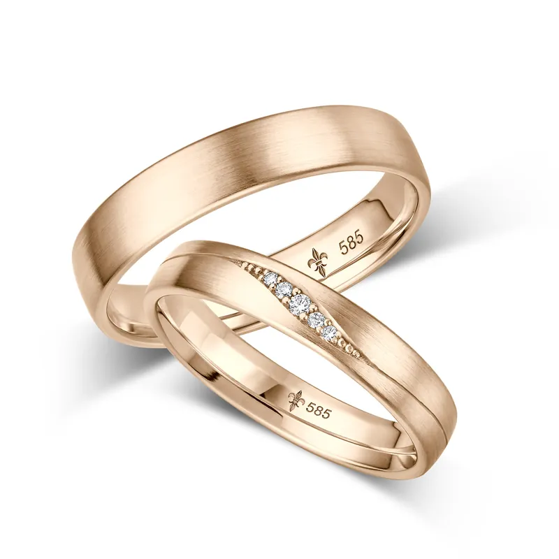 Trauringe Roségold Heißes Angebot