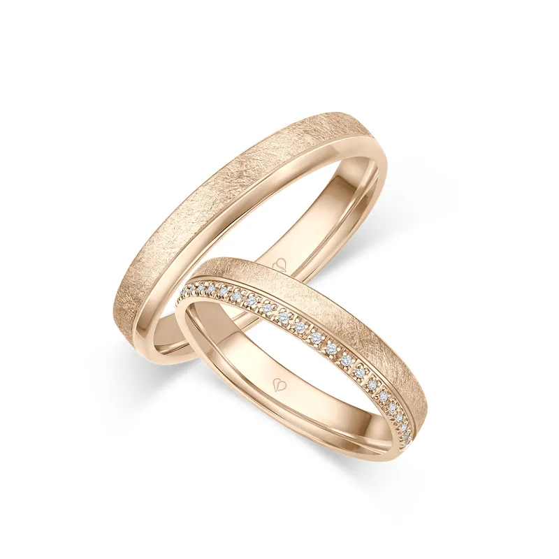 Trauring Roségold Weltweiter Versand