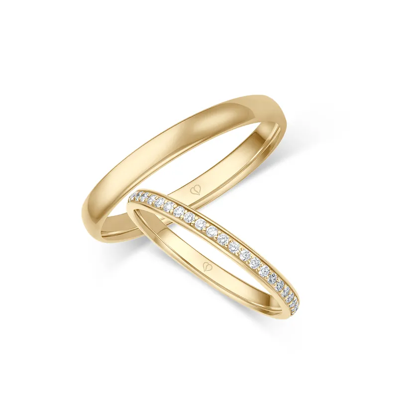 Echt Trauring Gelbgold