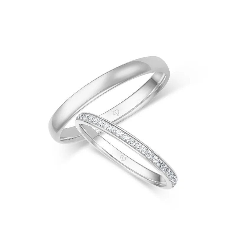 Wochenendangebot Trauring Weißgold