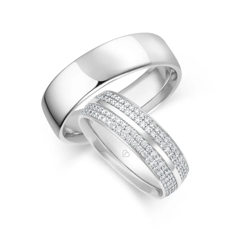 Trauring Weißgold Mega-Angebot