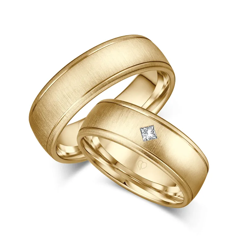 Markenware Trauringe Gelbgold