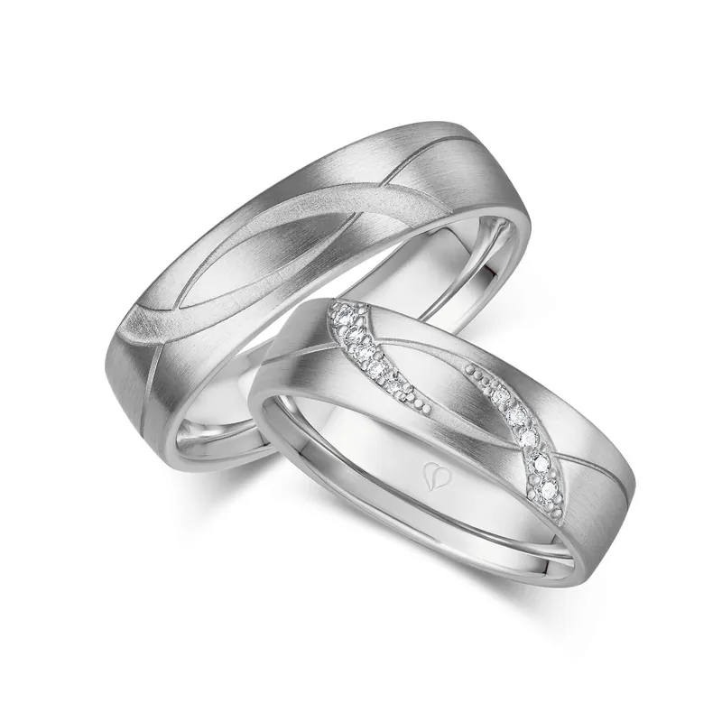 Original Trauringe Weißgold