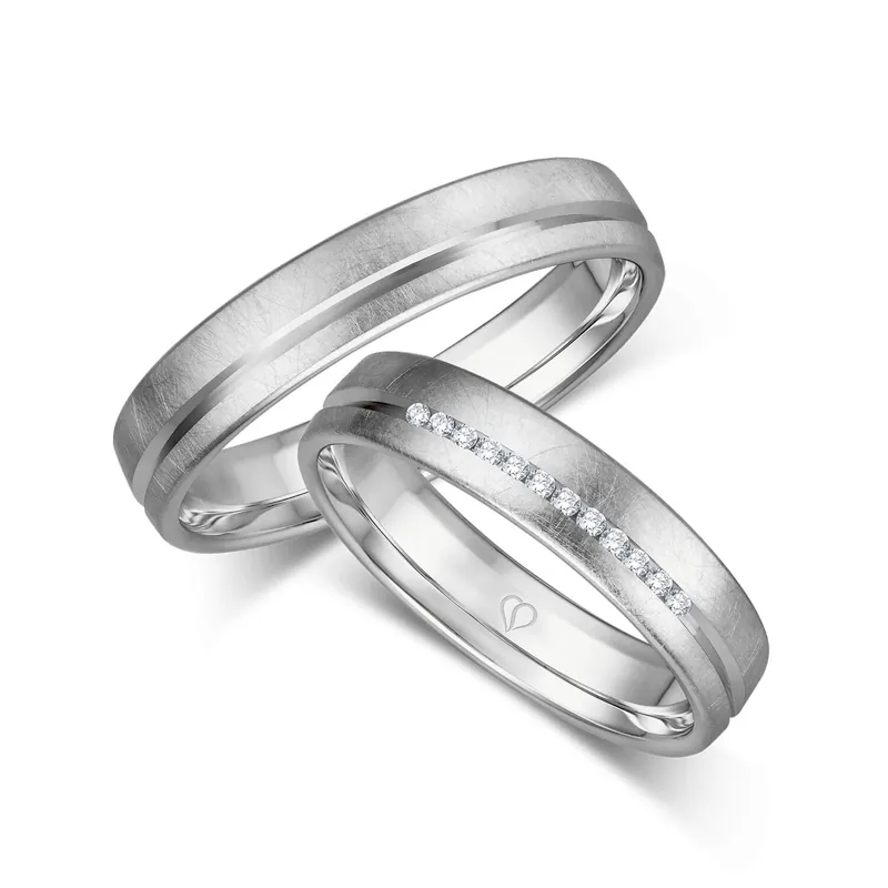 Wochenendangebot Trauringe Weißgold