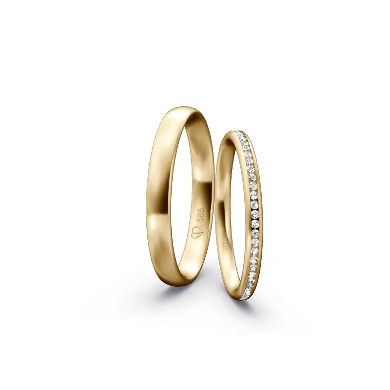 Individuelles Ringkonfigurator-Paar Mengenrabatt