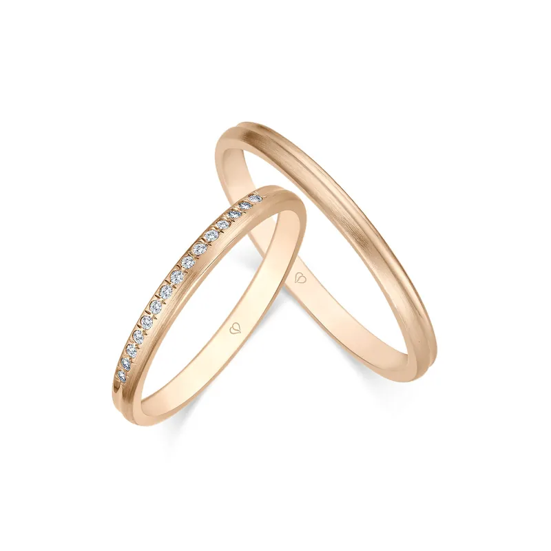 Kostenloser Rückversand Trauring Rotgold