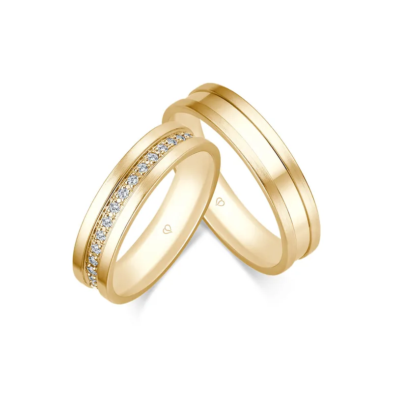 Kostenfreie Lieferung Trauringe Gelbgold