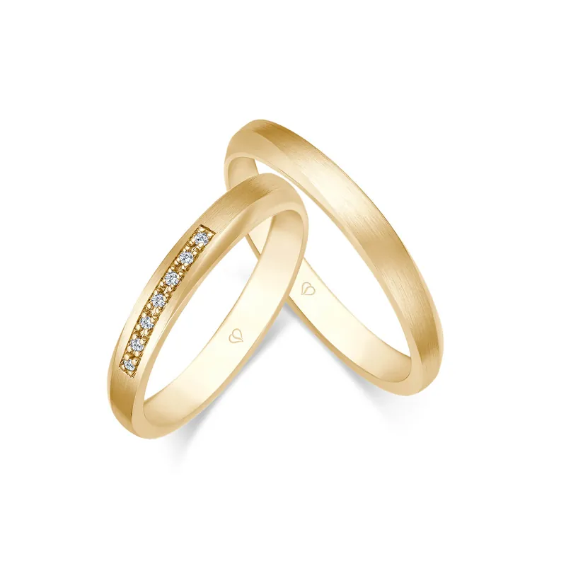 Garantierte Lieferung Trauringe Gelbgold