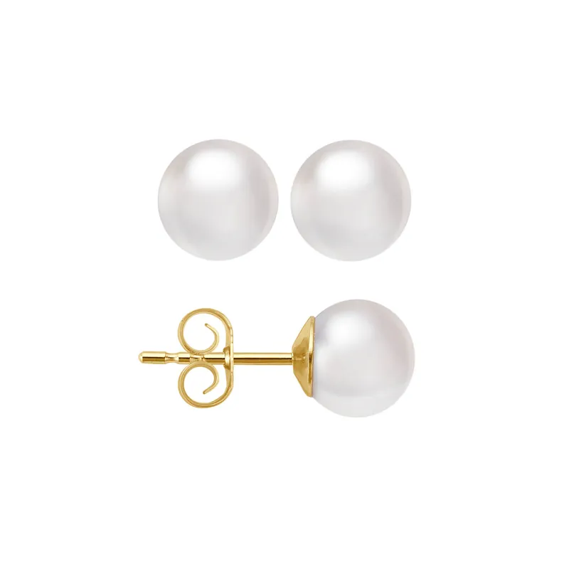 Perlen-Ohrstecker Akoya Nur Heute