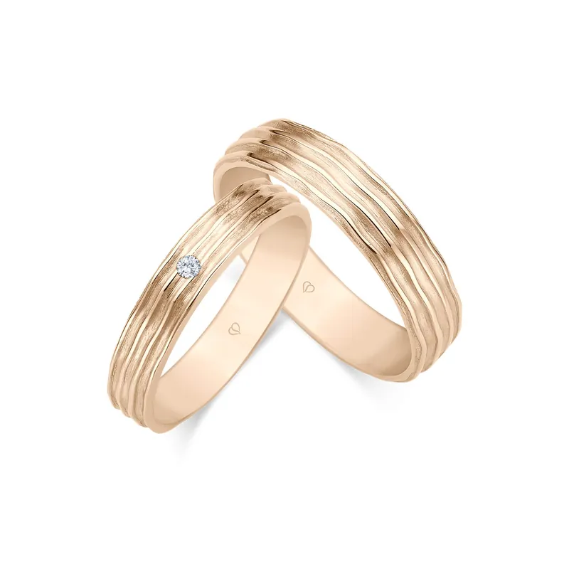 Neu Trauringe Rotgold