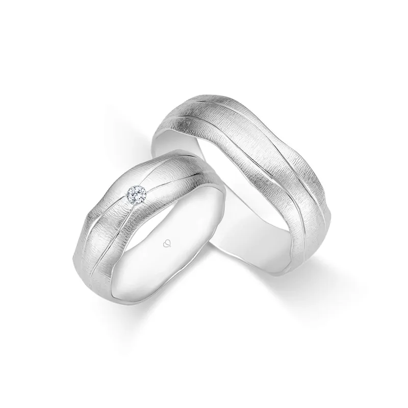 Begrenztes Angebot Trauringe Weißgold