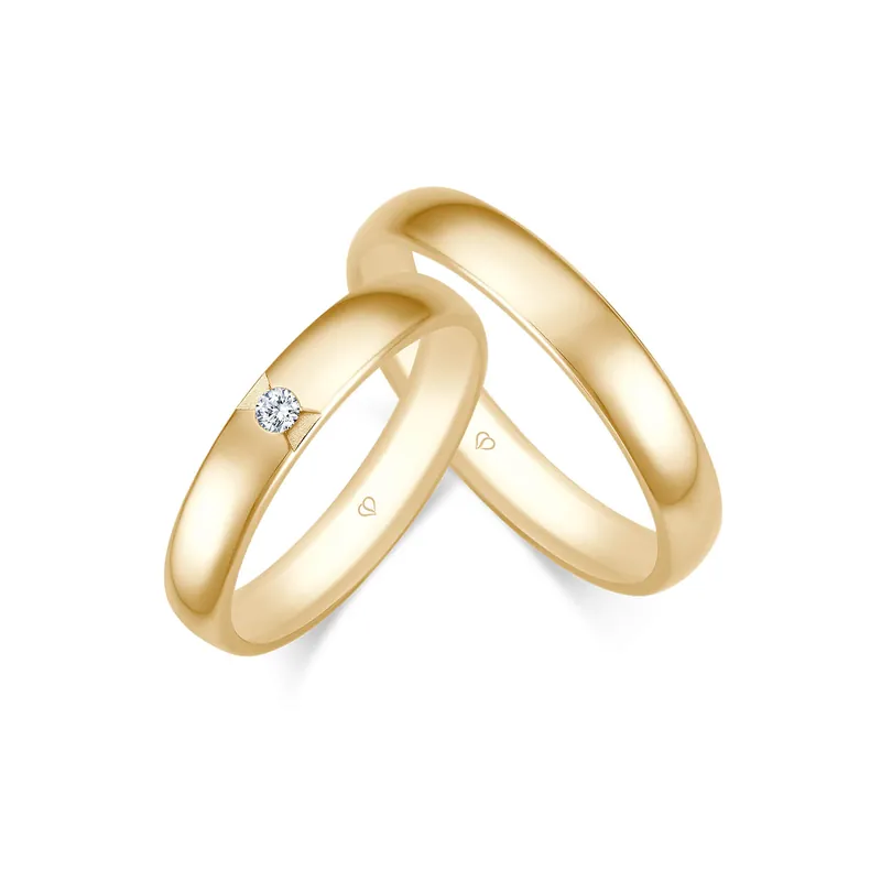 Kostenloser Rückversand Trauringe Gelbgold