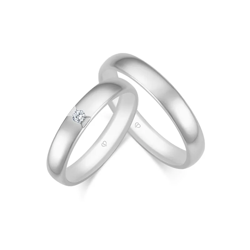 Neue Ware Trauringe Weißgold