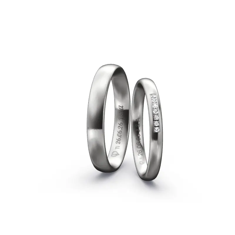 Zertifiziert Individuelles Ringkonfigurator-Paar