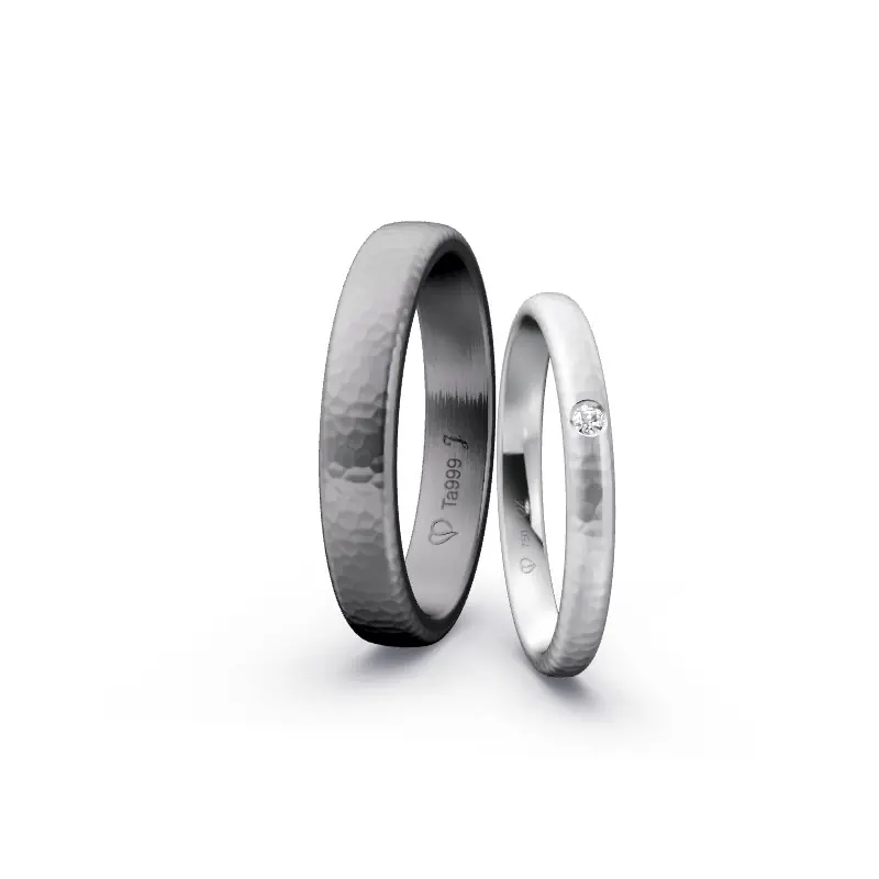 Kostenloser Versand Individuelles Ringkonfigurator-Paar