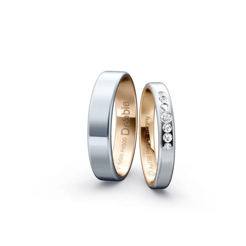 Individuelles Ringkonfigurator-Paar Heißes Angebot