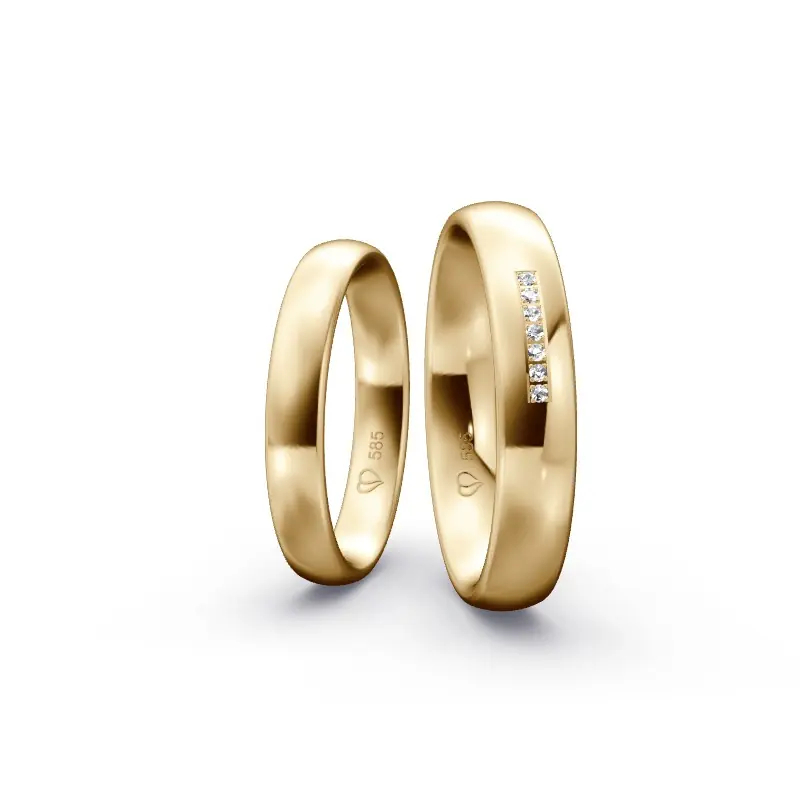 Individuelles Ringkonfigurator-Paar Zertifiziert