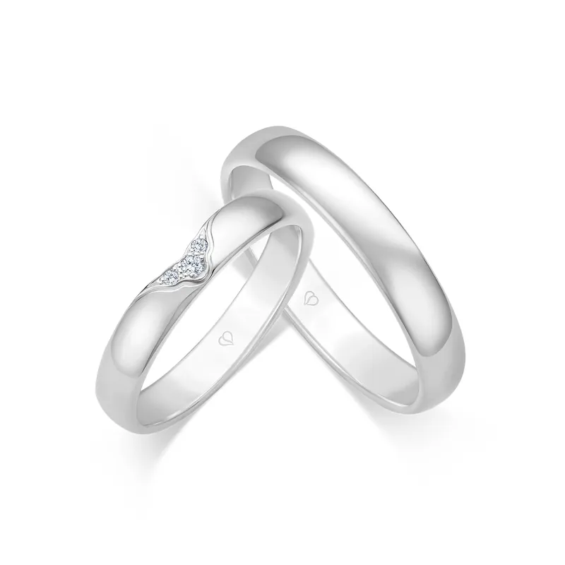 Preiswert Trauringe Weißgold