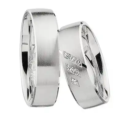 Billig Trauringe Weißgold