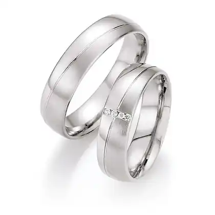 Kostenloser Rückversand Trauringe Weißgold