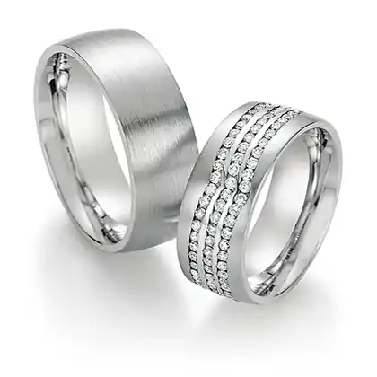 Kracherpreis Trauringe Weißgold